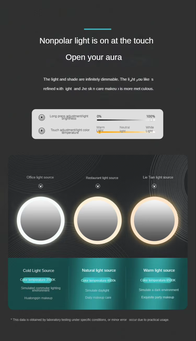 Smart Led Makeup Bag With Mirror Lights Professional Cosmetic Case For Women Travel Organizers Beauty Kit Storage