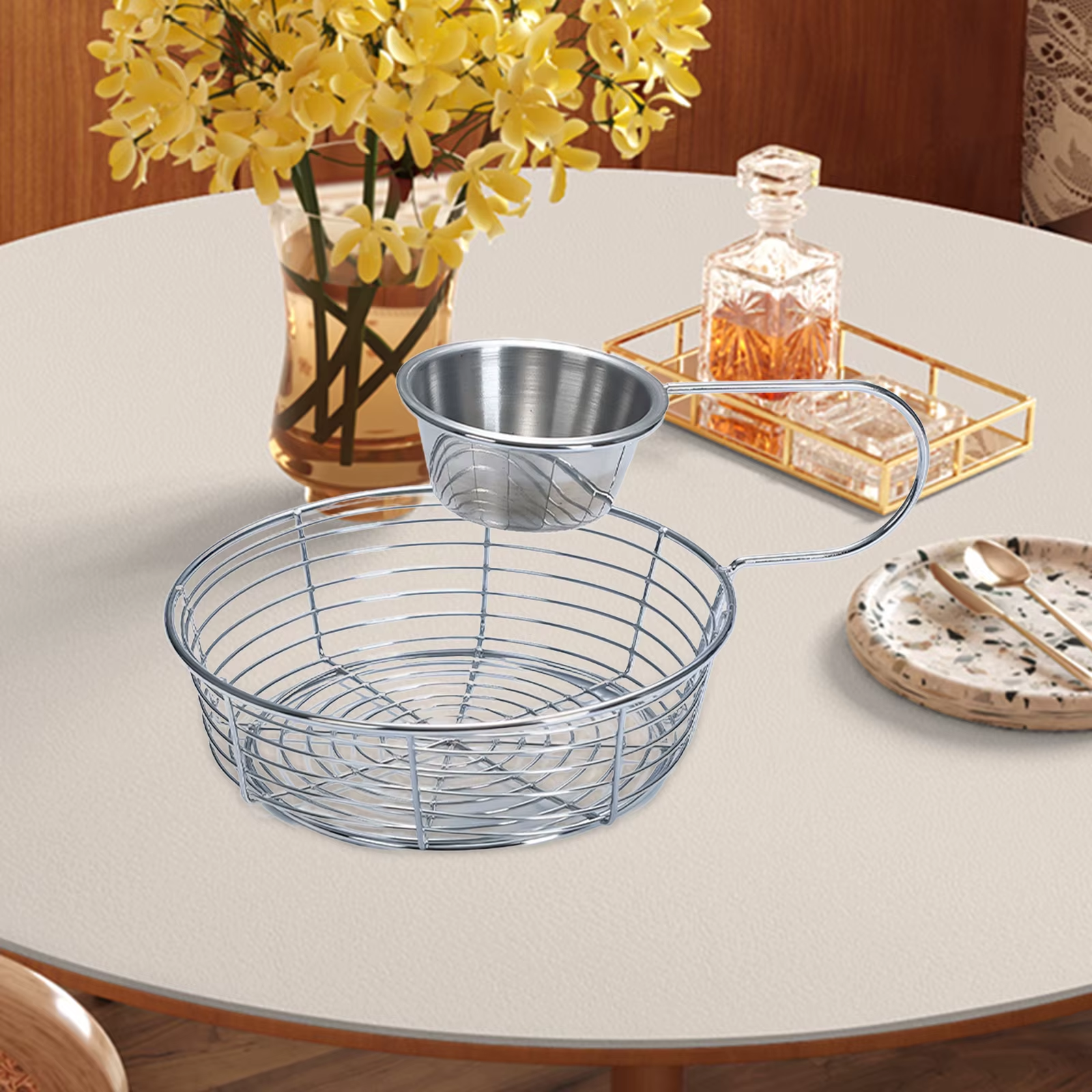 Snack Plate Basket Multifunctional Popcorn Tray Practical Snack Serving Tray