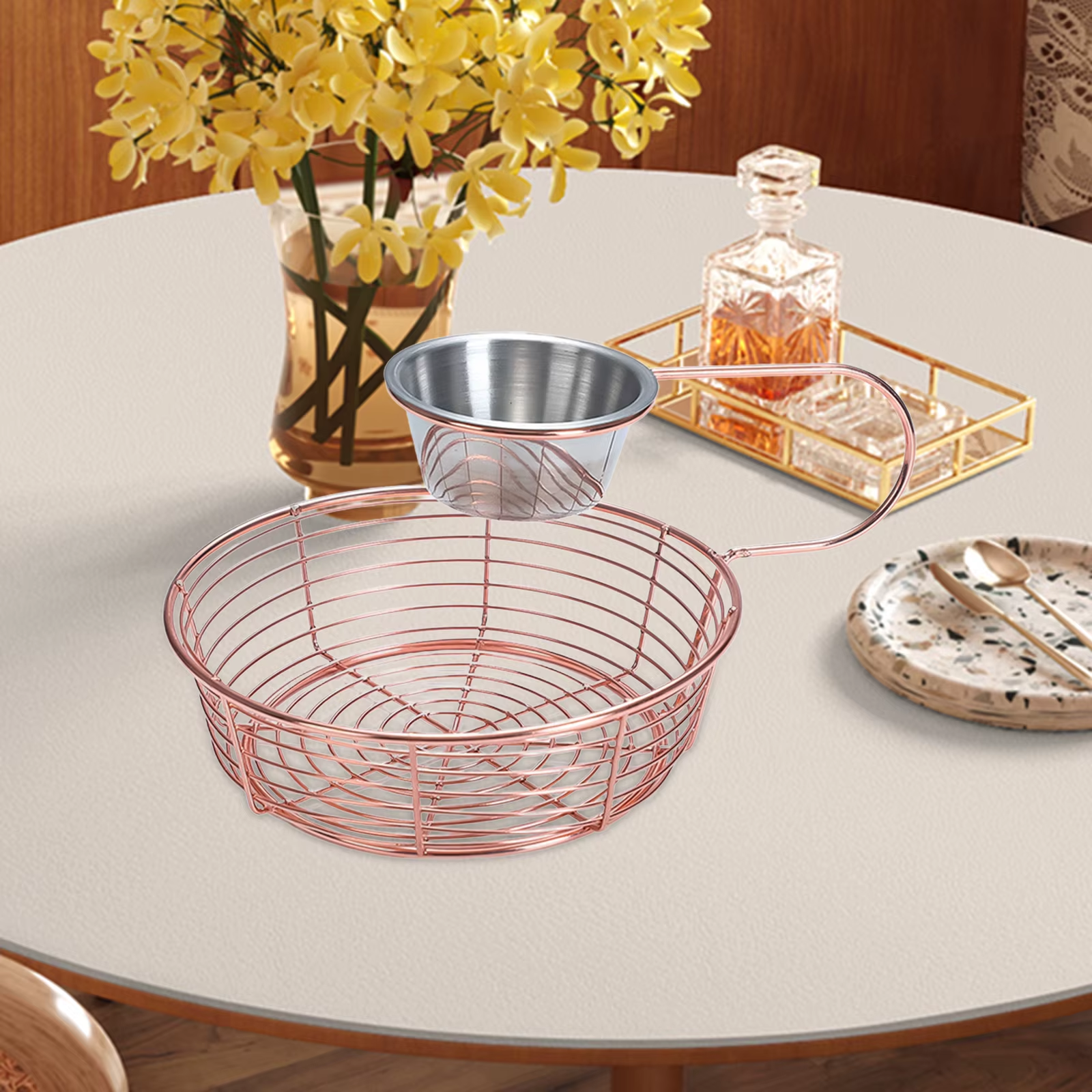 Snack Plate Basket Multifunctional Popcorn Tray Practical Snack Serving Tray