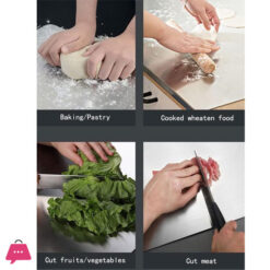 Cutting Boards Stainless Steel Chopping Board Food Grade Chopping Board With Protected Sheet Stainless Steel Chopping Board 50 X 40 Cm