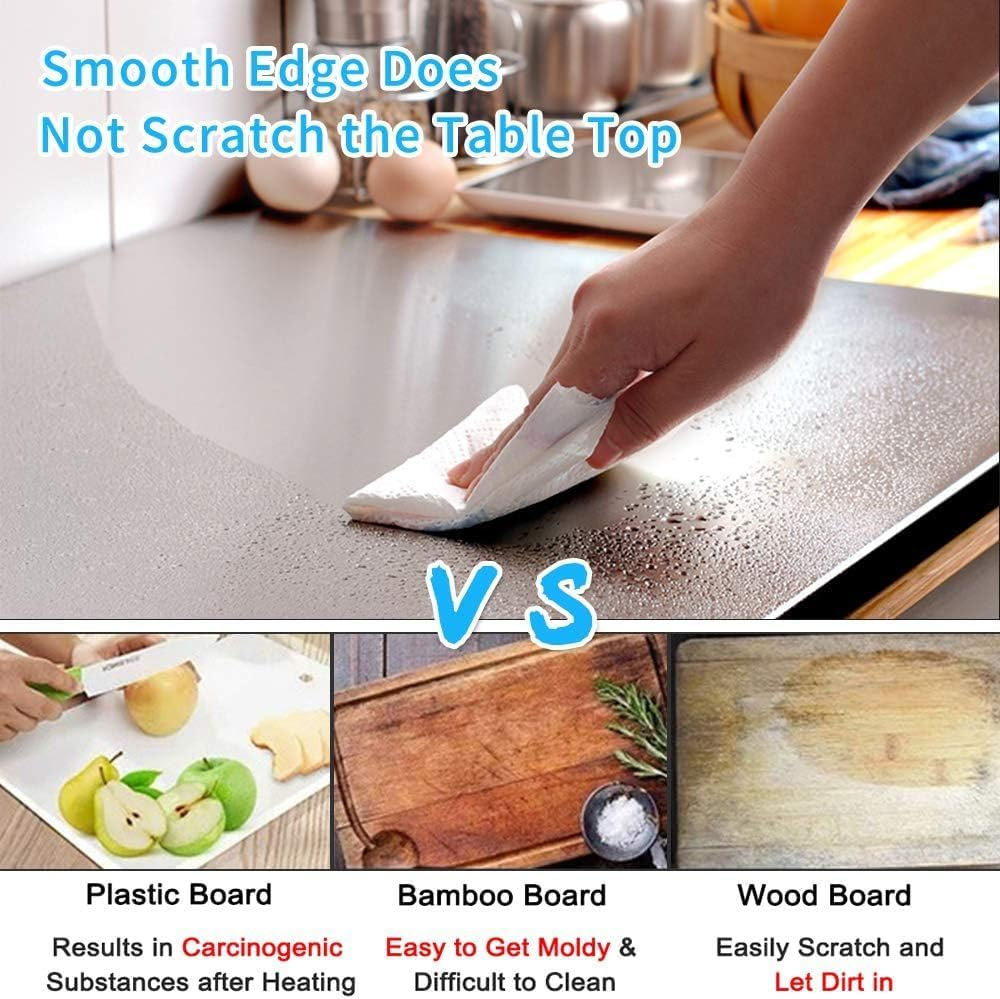 Cutting Boards Stainless Steel Chopping Board Food Grade Chopping Board With Protected Sheet Stainless Steel Chopping Board 50 X 40 Cm