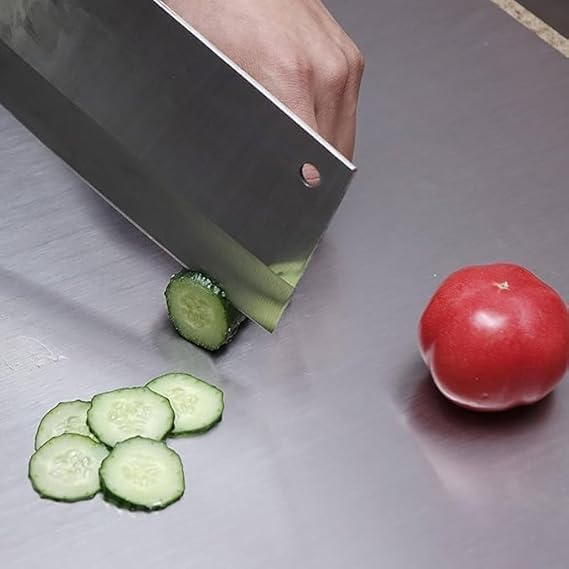 Cutting Boards Stainless Steel Chopping Board Food Grade Chopping Board With Protected Sheet Stainless Steel Chopping Board 50 X 40 Cm