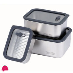 Stainless Steel Food Containers With Lids Snack Containers Leak Proof (1000Ml+1600Ml+2600Ml)