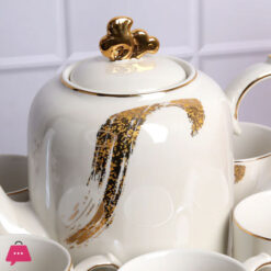 Tea Set With Kettle &Amp; Tray - 6 Cups