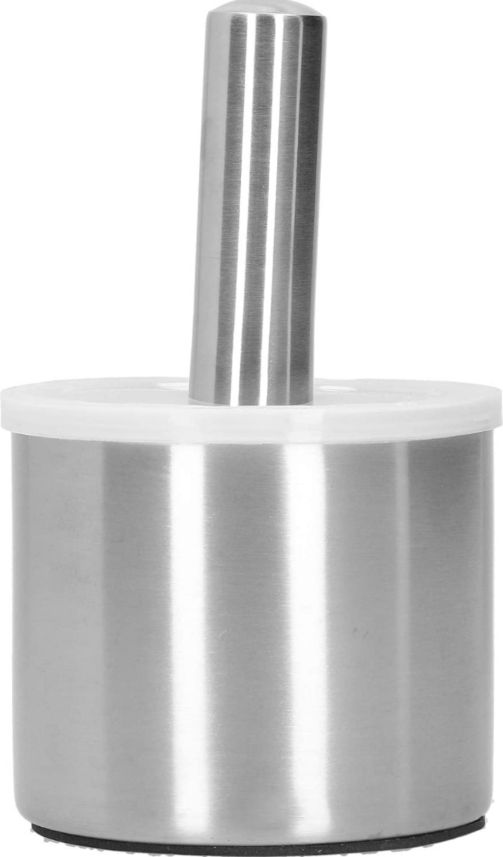 Stainless Steel Mortarr And Pestlee Set Masher Household Grinding Manual Mortarr Food Safe Spice Grinder Herb Container Pesto Powder Mortarr Pestlee