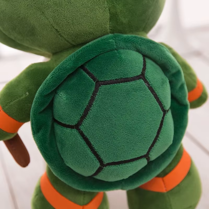 Teenage Mutant Ninja Turtles Plush Toy Tmnt Cartoon Donatello Mikey Raffaele Leonardo Figure Stuff Kids Gifts - 45Cm