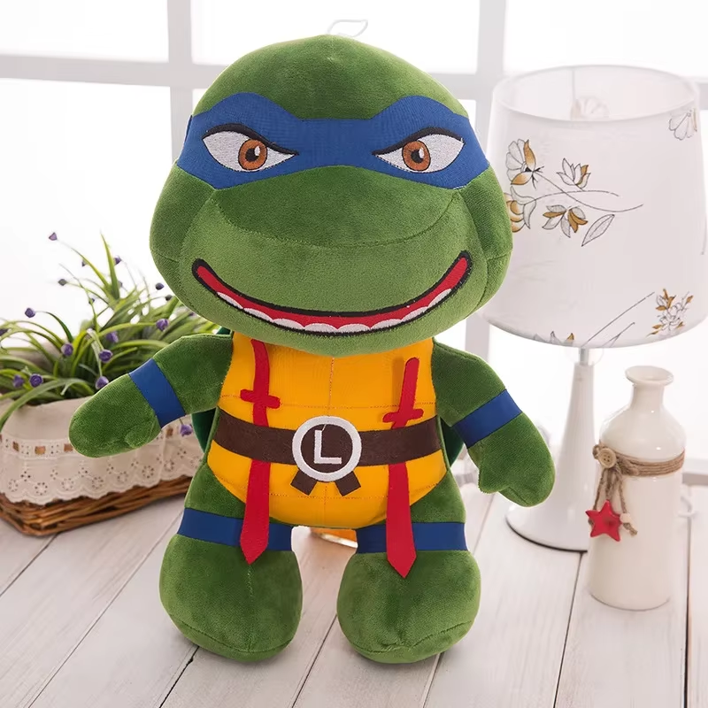 Teenage Mutant Ninja Turtles Plush Toy Tmnt Cartoon Donatello Mikey Raffaele Leonardo Figure Stuff Kids Gifts - 45Cm