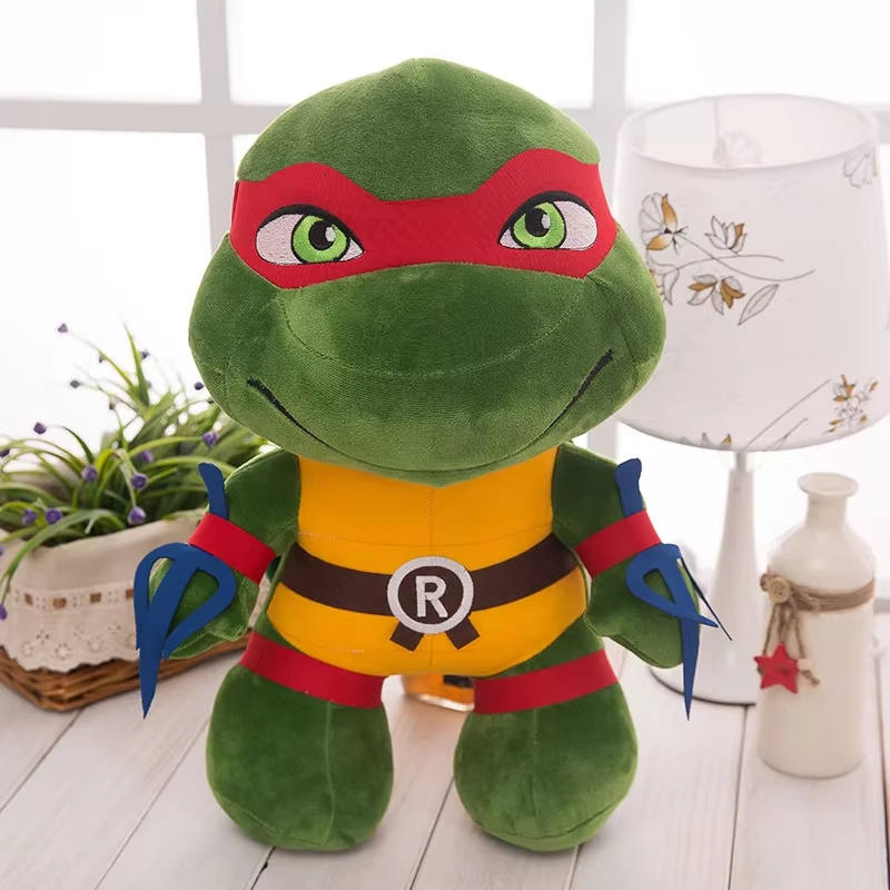 Teenage Mutant Ninja Turtles Plush Toy Tmnt Cartoon Donatello Mikey Raffaele Leonardo Figure Stuff Kids Gifts - 45Cm