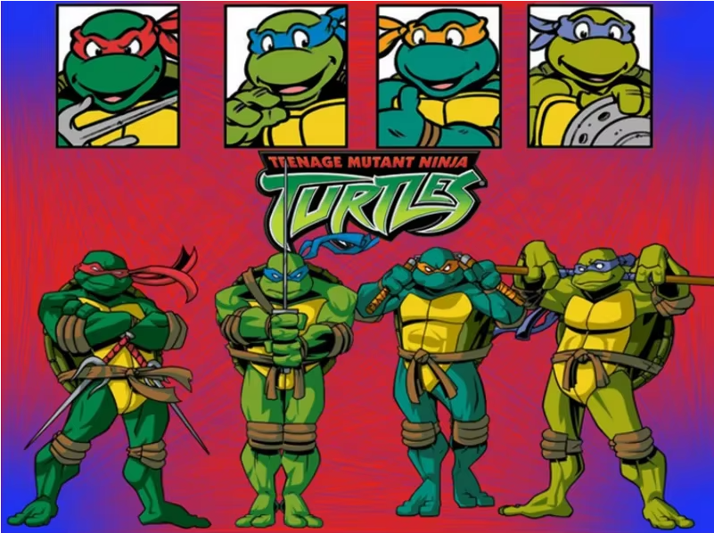 Teenage Mutant Ninja Turtles Plush Toy Tmnt Cartoon Donatello Mikey Raffaele Leonardo Figure Stuff Kids Gifts - 45Cm