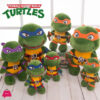 Teenage Mutant Ninja Turtles Plush Toy Tmnt Cartoon Donatello Mikey Raffaele Leonardo Figure Stuff Kids Gifts - 60Cm