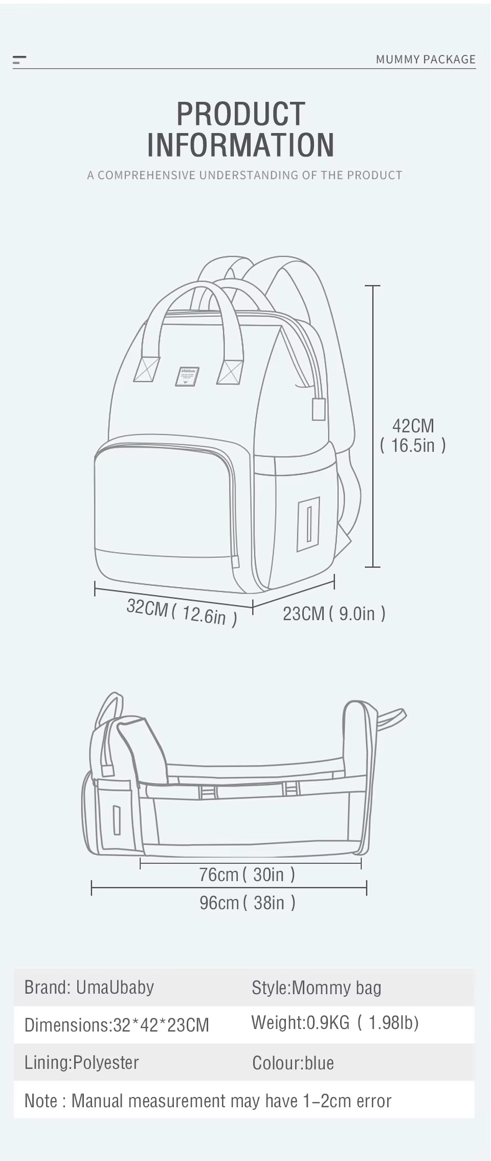 Umaubaby Pre-Design Baby Diaper Bag Waterproof Maternity Bag For Stroller Nappy Bag Large Capacity Multifunction Mummy Bags New - Aliexpress 1501