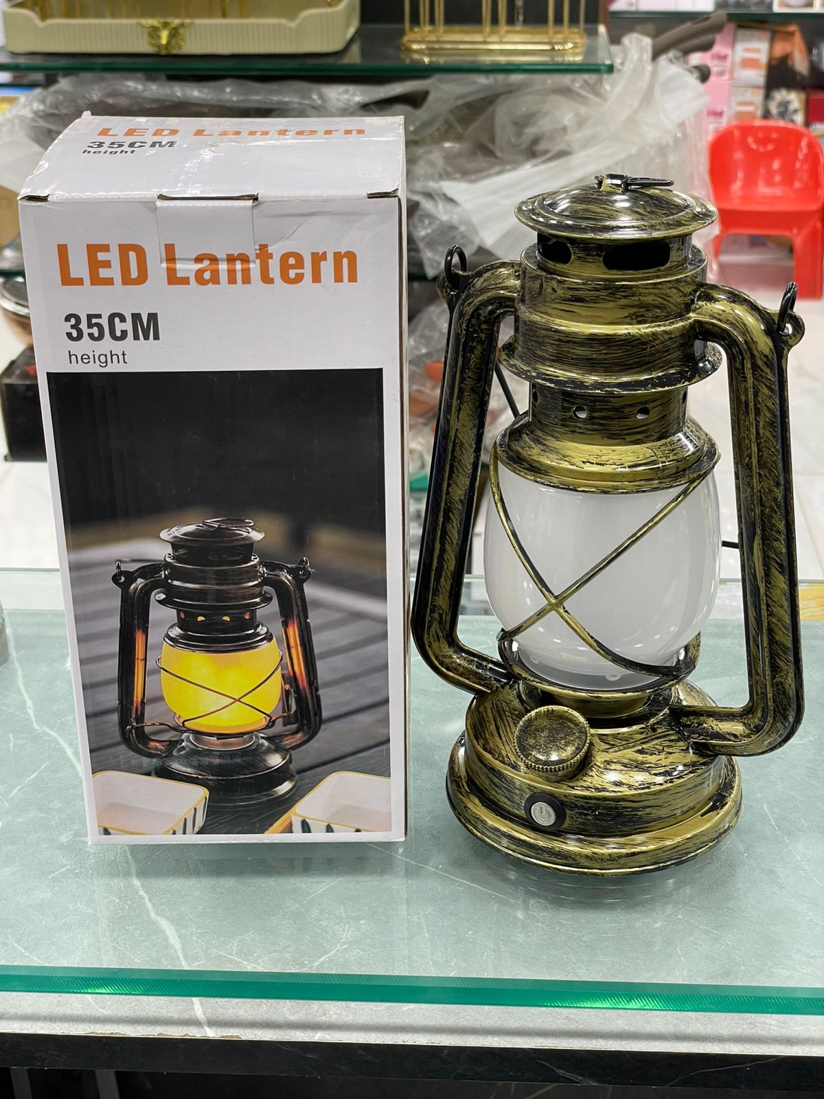 Vintage Kerosene Lantern Sensor Lamp Table Night Light Creative Bar Cafe Led Camping Lights 35Cm