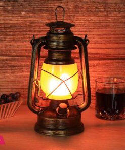 Vintage Kerosene Lantern  Sensor Lamp Table Night Light Creative Bar Cafe LED Camping Lights 35CM