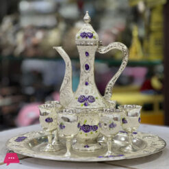 Wedding Zinc Alloy Golden Silver Flagon Kawa Set Gift Set Home Decor