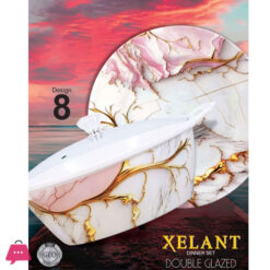 Xelant Melamine Double Glaze Dinner Set Of 77