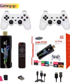 Yo X3 Plus Game Stick 4K 64GB 30000 Classic Games HD Dual TV Android System Retro Video Gaming Console Portable Game TV Stick