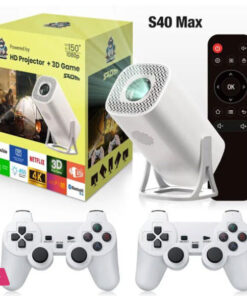 S40 Max Projector Game Emulator – Android 11.0 OS – Free Style Home Theater 1080P Video Supported – Outdoor Beamer