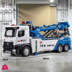 1:18 Rescue Tanker Double Ditch Obstacle Clearing Toy Car Model Alloy Diecast Sound Light