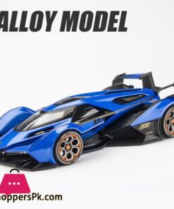 1:22 Lambos Vision Gran Turismo V12 Gt Alloy Model Diecast Sound Super Racing Lifting Tail Hot Car Wheel For Children Gifts - Image 6