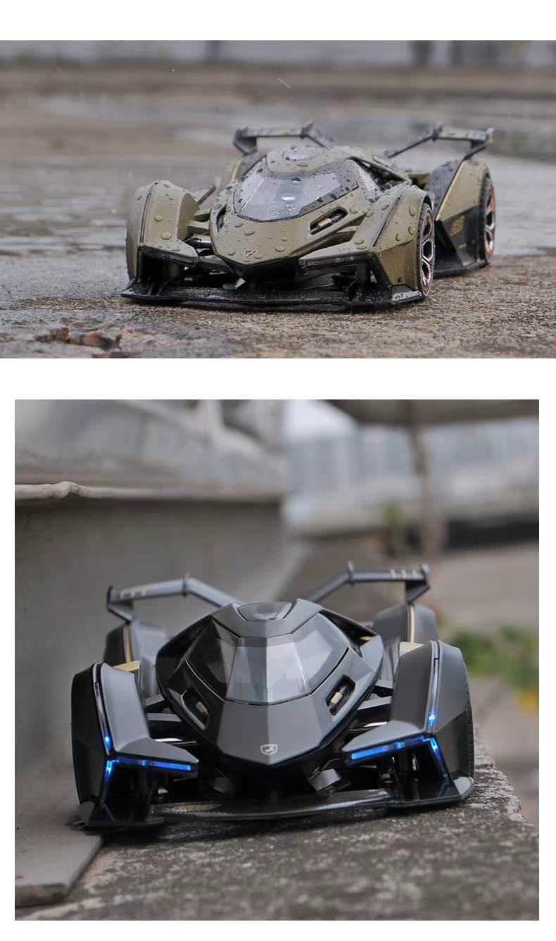1:22 Lambos Vision Gran Turismo V12 Gt Alloy Model Diecast Sound Super Racing Lifting Tail Hot Car Wheel For Children Gifts