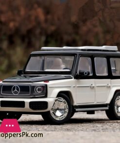 1:24 EQG G65 G63 New Energy Car Model Diecasts Alloy Metal Toy Off-road Vehicles Car Model Simulation Sound and Light kids Gifts