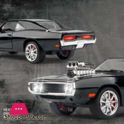 124 Scale Dodge Charger 1970 Muscle Car Diecast Model Fast Furious Dominic Toretto Black