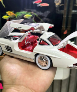 1:24 Benzs 300Sl Track Version Alloy Sports Car Model Diecast Car Model Sound And Light - Image 3