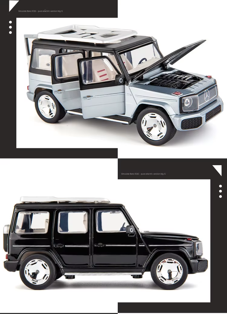 1:24 Eqg G65 G63 New Energy Car Model Diecasts Alloy Metal Toy Off-Road Vehicles Car Model Simulation Sound And Light Kids Gifts 27 1:24 Eqg G65 G63 New Energy Car Model Diecasts Alloy Metal Toy Off-Road Vehicles Car Model Simulation Sound And Light Kids Gifts