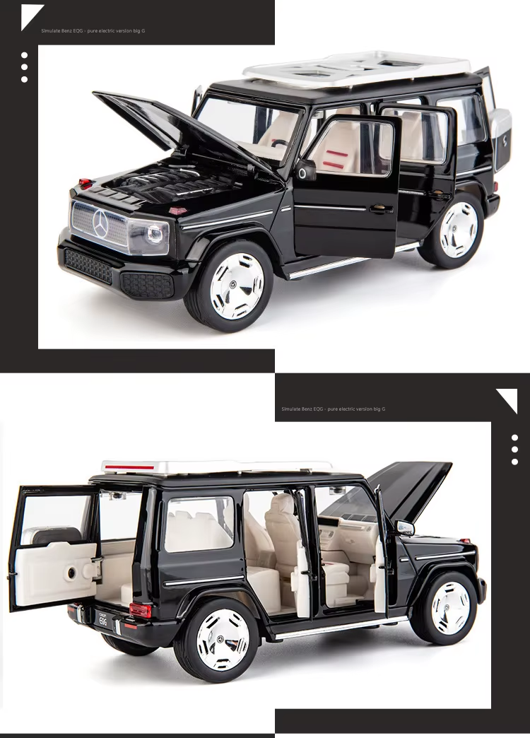 1:24 Eqg G65 G63 New Energy Car Model Diecasts Alloy Metal Toy Off-Road Vehicles Car Model Simulation Sound And Light Kids Gifts 28 1:24 Eqg G65 G63 New Energy Car Model Diecasts Alloy Metal Toy Off-Road Vehicles Car Model Simulation Sound And Light Kids Gifts