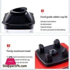 2 In 1 Heavy Duty Commercial Kitchen Household Fresh Fruit Juicer Electrical Smoothie Mixer Blender