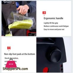 2 In 1 Heavy Duty Commercial Kitchen Household Fresh Fruit Juicer Electrical Smoothie Mixer Blender