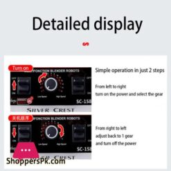 2 In 1 Heavy Duty Commercial Kitchen Household Fresh Fruit Juicer Electrical Smoothie Mixer Blender