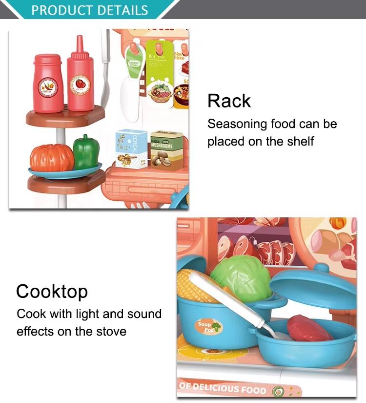 46 Pieces Pretend Play Kids Kitchen Set