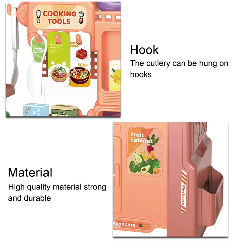 46 Pieces Pretend Play Kids Kitchen Set