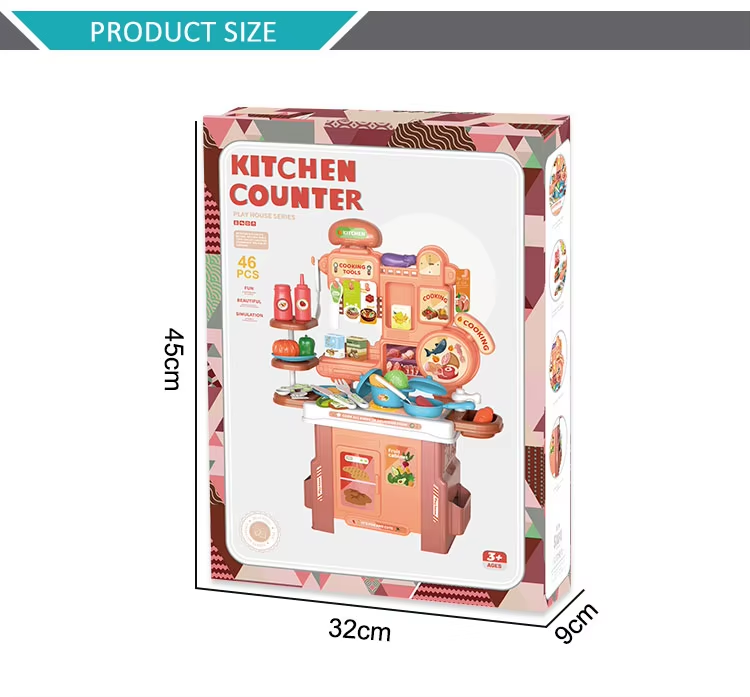 46 Pieces Pretend Play Kids Kitchen Set