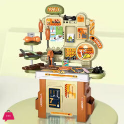 53 Pieces Tool Workbench Toy Pretend Play Kids Tool Bench Toys Set For Boys