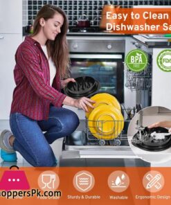 Upgrate Chicken Shredder 108Chicken Shredder Tool Twist With Transparent Lid Ergonomic Handle And Anti Slip Base Dishwasher Safe Cleaning Brush Heat Resistant Black