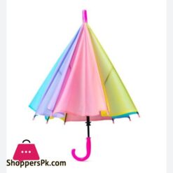 Children'S Multi Colours Rainbow Umbrella 12 Childrens Multi Colours Rainbow Umbrella Wind Proof Umbrella Rain Umbrella