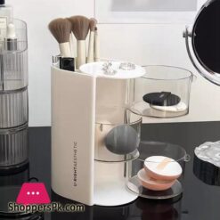 Clear Cosmetic Storage Box Makeup Powder Puff Shelf Holder