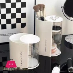 Clear Cosmetic Storage Box Makeup Powder Puff Shelf Holder
