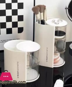 Clear Cosmetic Storage Box Makeup Powder Puff Shelf Holder 13 Clear Cosmetic Storage Box Makeup Powder Puff Shelf Holder - Image 6