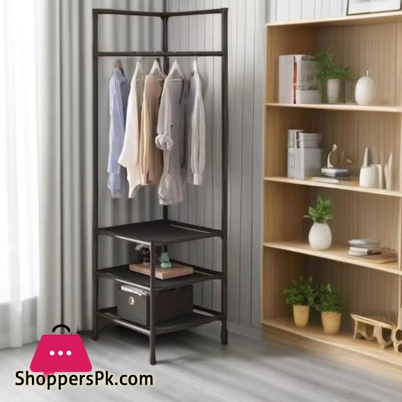 Corner Coat Rack Floor Standing Clothes Hanger Multilayer Coats Racks 5 Corner Coat Rack Floor Standing Clothes Hanger Multilayer Coats Racks - Image 3