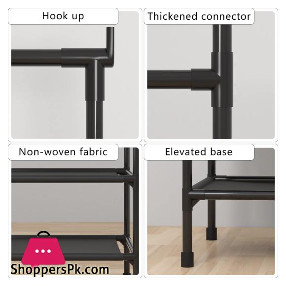 Corner Coat Rack Floor Standing Clothes Hanger Multilayer Coats Racks 6 Corner Coat Rack Floor Standing Clothes Hanger Multilayer Coats Racks - Image 4