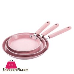 Flat Bottom Pan Pink Non-Stick Pot for Gas Stoves and Cooker Use Mini Omelettes Fried Eggs Pancake Baking Pans Multifunctional
