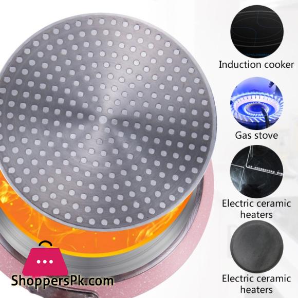 Flat Bottom Pan Pink Non-Stick Pot For Gas Stoves And Cooker Use Mini Omelettes Fried Eggs Pancake Baking Pans Multifunctional 6 Flat Bottom Pan Pink Non-Stick Pot For Gas Stoves And Cooker Use Mini Omelettes Fried Eggs Pancake Baking Pans Multifunctional - Image 4