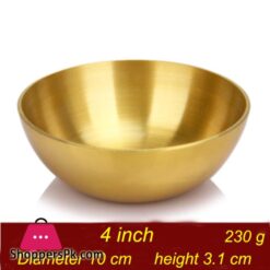 Golden Bowl Stainless Steel Salad Bowl 29Cm