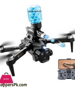 K11 Brushless Motor Drone With Triple Camera and Obstacle Avoidance New Premium Quality Bubble Splatter Quadcopter Best for Kids Fun