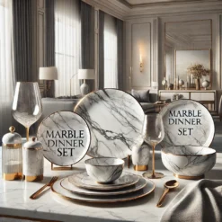 Marble Dinner Set / Glass Dinnerware Sets