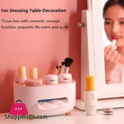 Multifunctional Eco Tissue Box Cover Holder With Storage Container 8 Multifunctional Tissue Box Cover Holder With Storage Container Living Room Remote Glasses Pen Pensile Dry Fruit And Mobile Storage Box Holder For Home Office Tissue Tray Multi