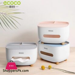 Multifunctional Eco Tissue Box Cover Holder With Storage Container 9 Multifunctional Tissue Box Cover Holder With Storage Container Living Room Remote Glasses Pen Pensile Dry Fruit And Mobile Storage Box Holder For Home Office Tissue Tray Multi